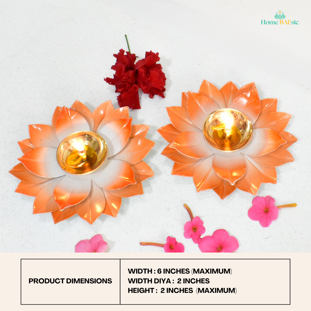 Home Baesic Brass Diya 6 Inches for diwali and home decor buy online