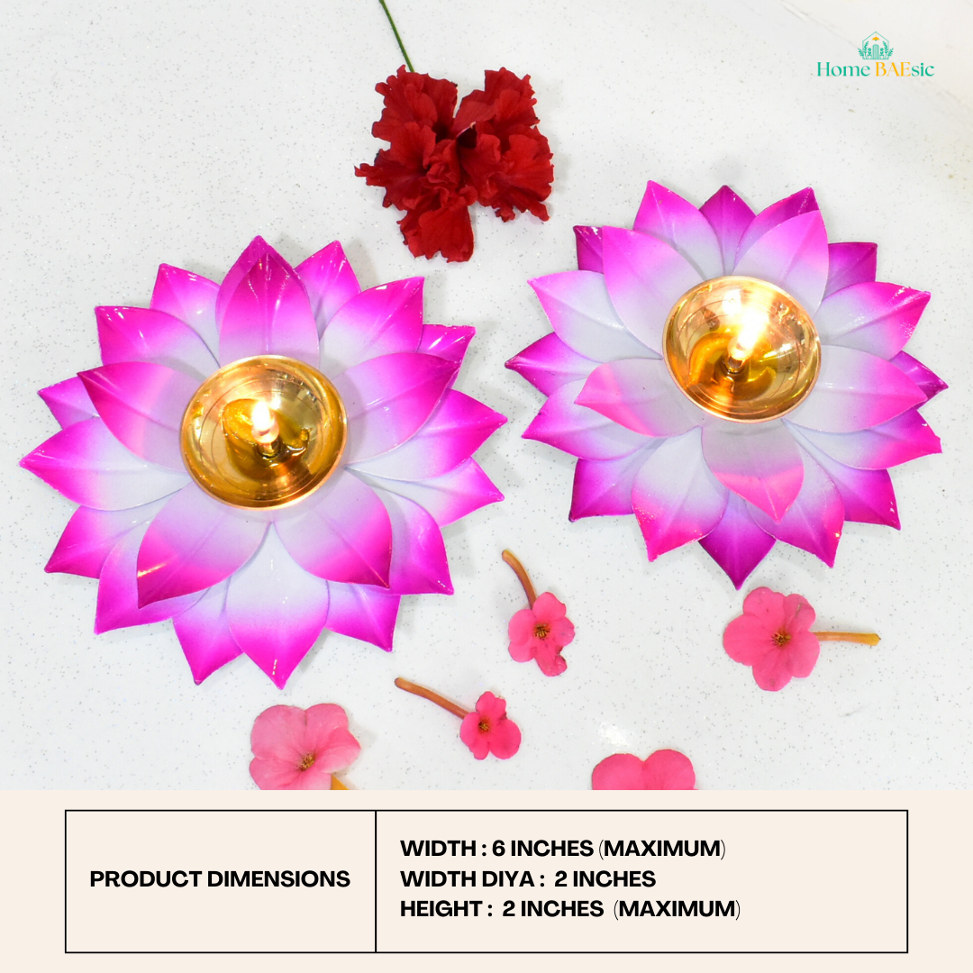 Home Baesic Brass Diya 6 Inches for diwali and home decor buy online