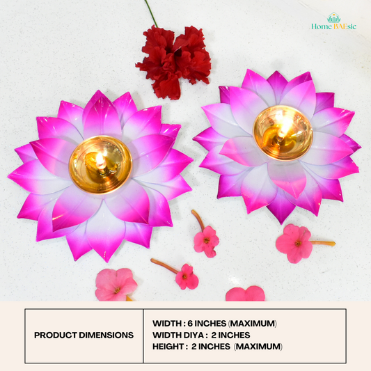 Home Baesic Brass Diya 6 Inches for diwali and home decor buy online