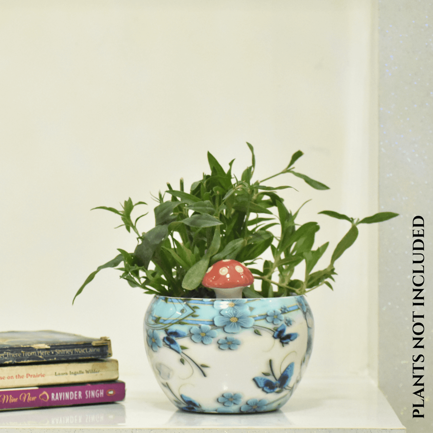 Blue Butterfly Metal Planter Indoor Home & Garden | Home BAEsic