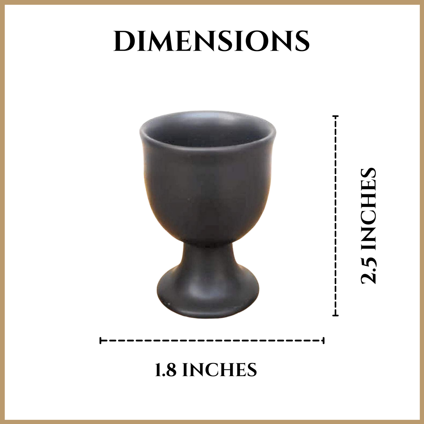 Ceramic Boiled Egg Holder With Matt Finish - Set of 2 (Black)