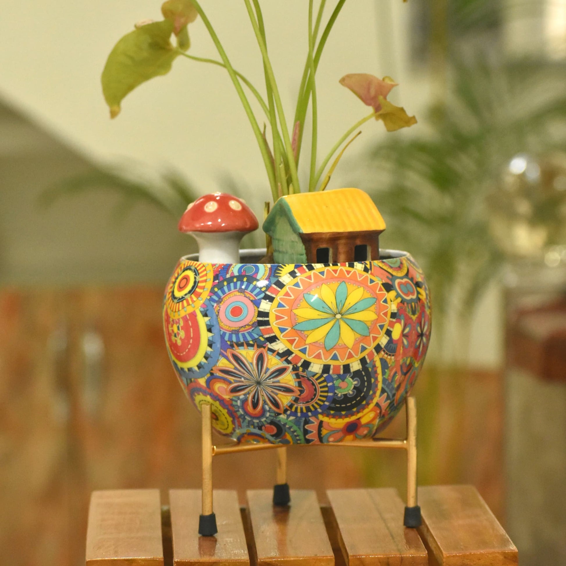 Muticolor design metal planter indoor home & garden | Home BAEsic