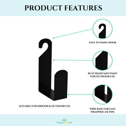 Home BAEsic Water Pipe Hanger or Organiser For Home & Garden