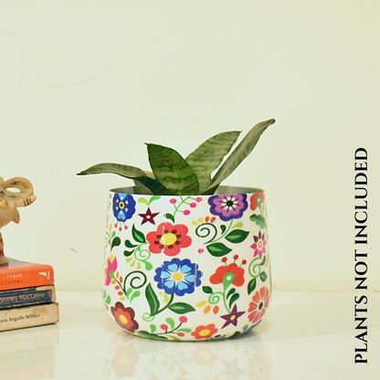 Designer Metal Planter 6 Inches for Home & Garden Indoor | Home BAEsic