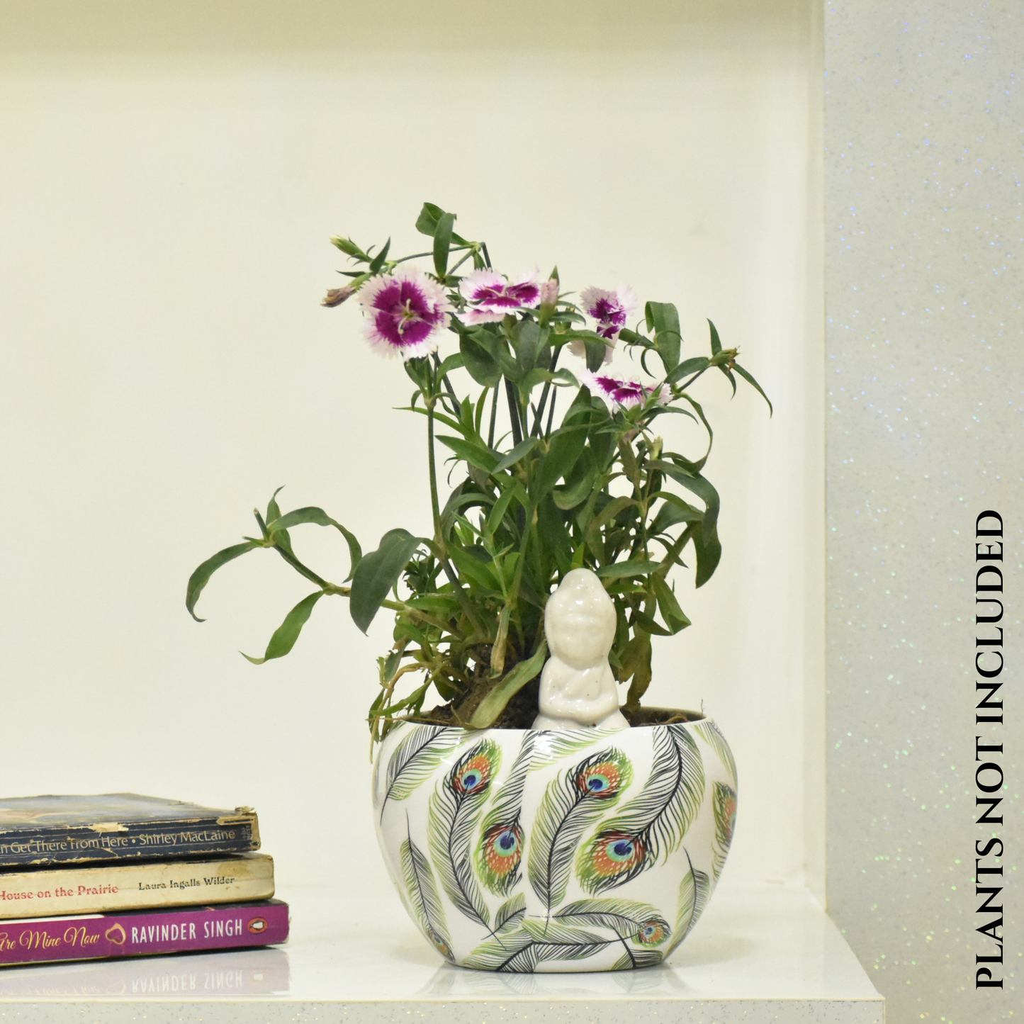 Peacock Feather Metal Pot & Planter | Home BAEsic | Home and Garden