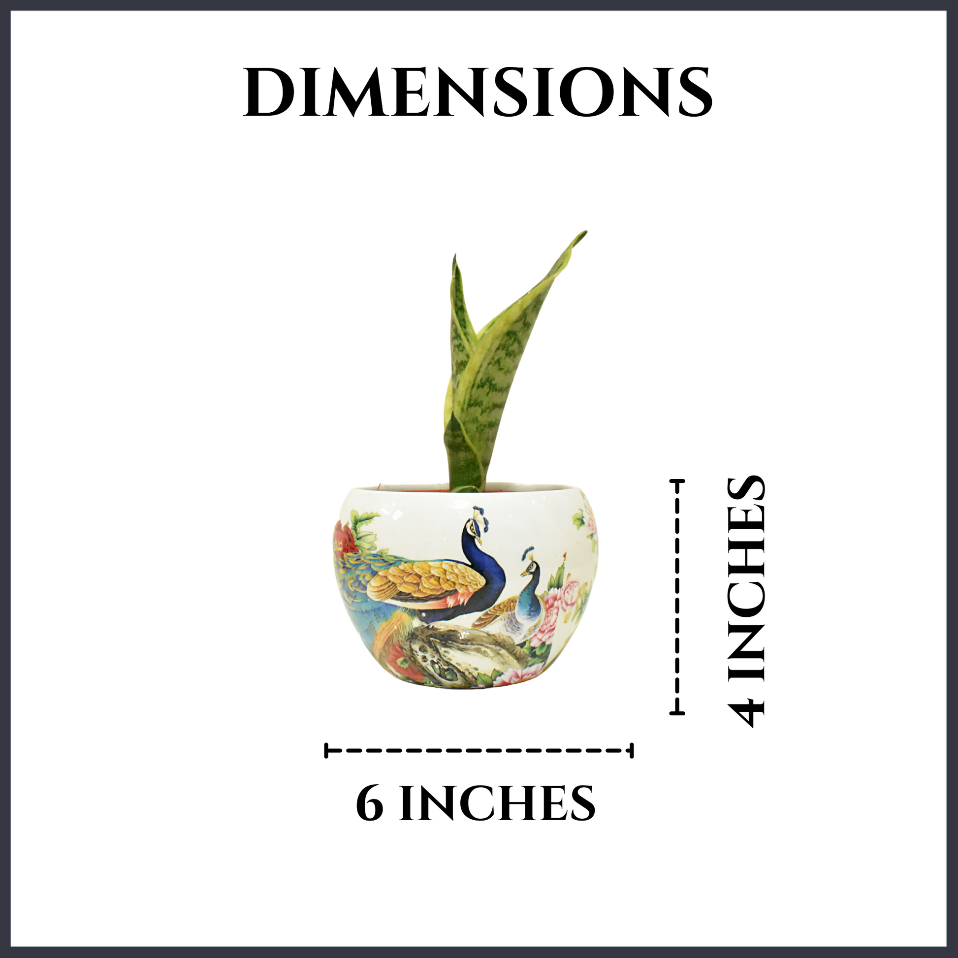 Peacock In Garden Metal Planter Indoor Home & Garden | Home BAEsic