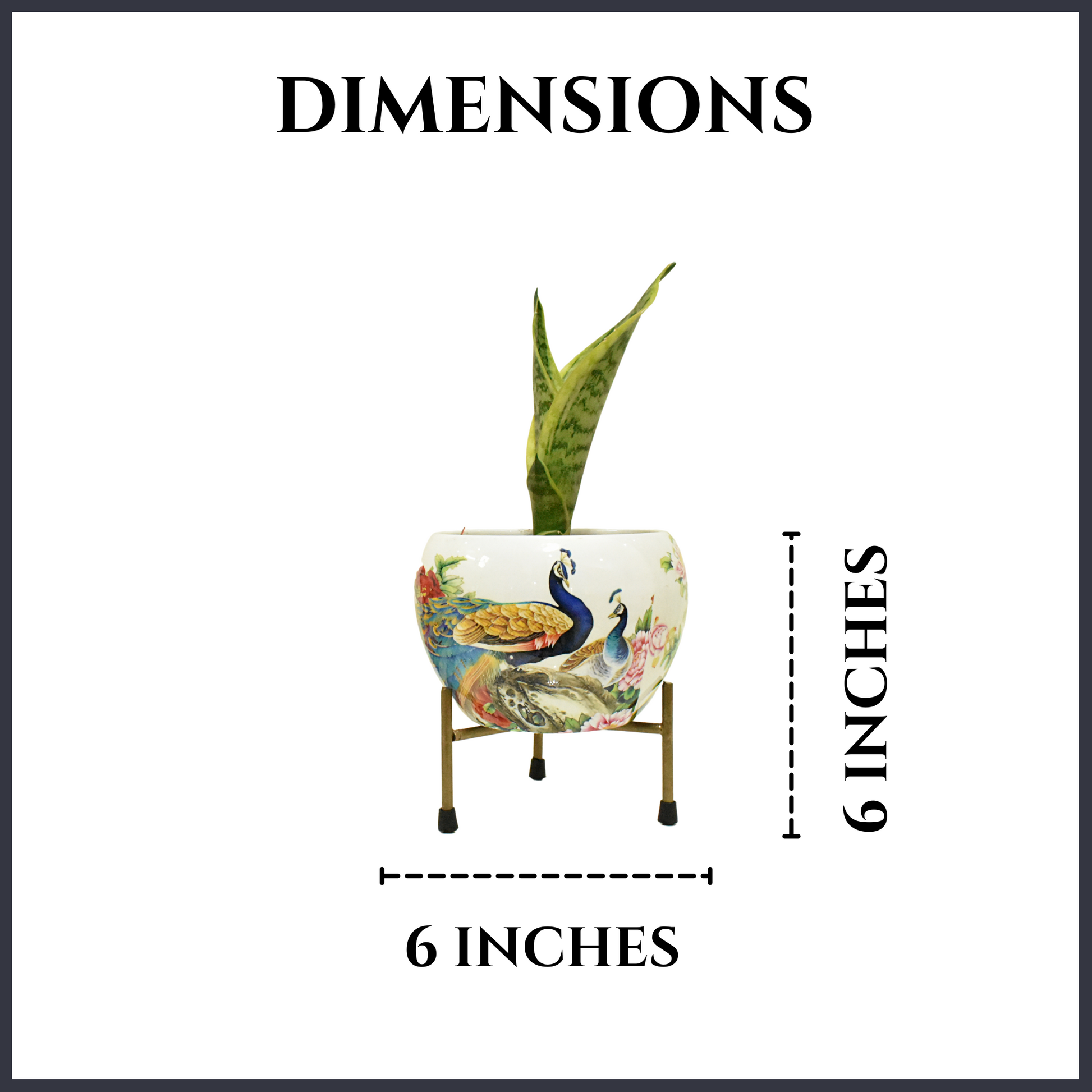 Peacock In Garden Metal Planter Indoor Home & Garden | Home BAEsic