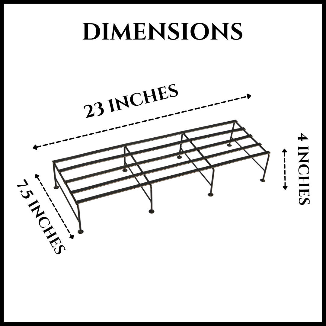 Rectangular Metal Iron Planter Stand Set of 8 Home & Garden Home BAEsic