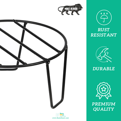 Round Metal Planter Stand For Home & Garden | Set of 5 | Home BAEsic