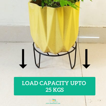 Round Metal Planter Stand For Home & Garden | Set of 5 | Home BAEsic