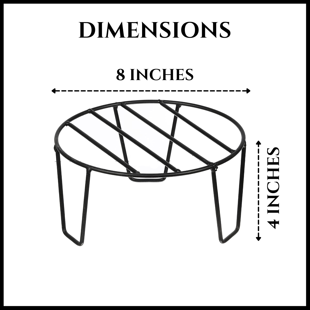 Round Metal Planter Stand For Home & Garden | Set of 5 | Home BAEsic