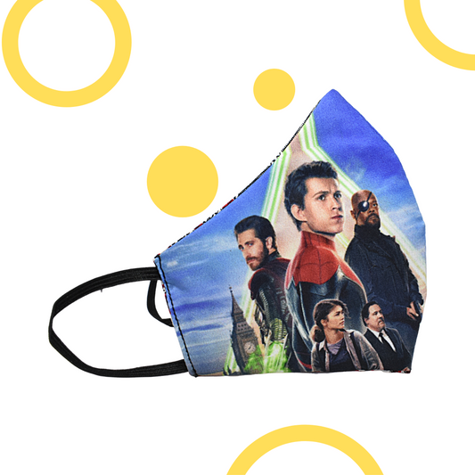 Spiderman Far From Home Cotton Mask For Kids - Unisex - Reusable & Washable (PACK OF 2)