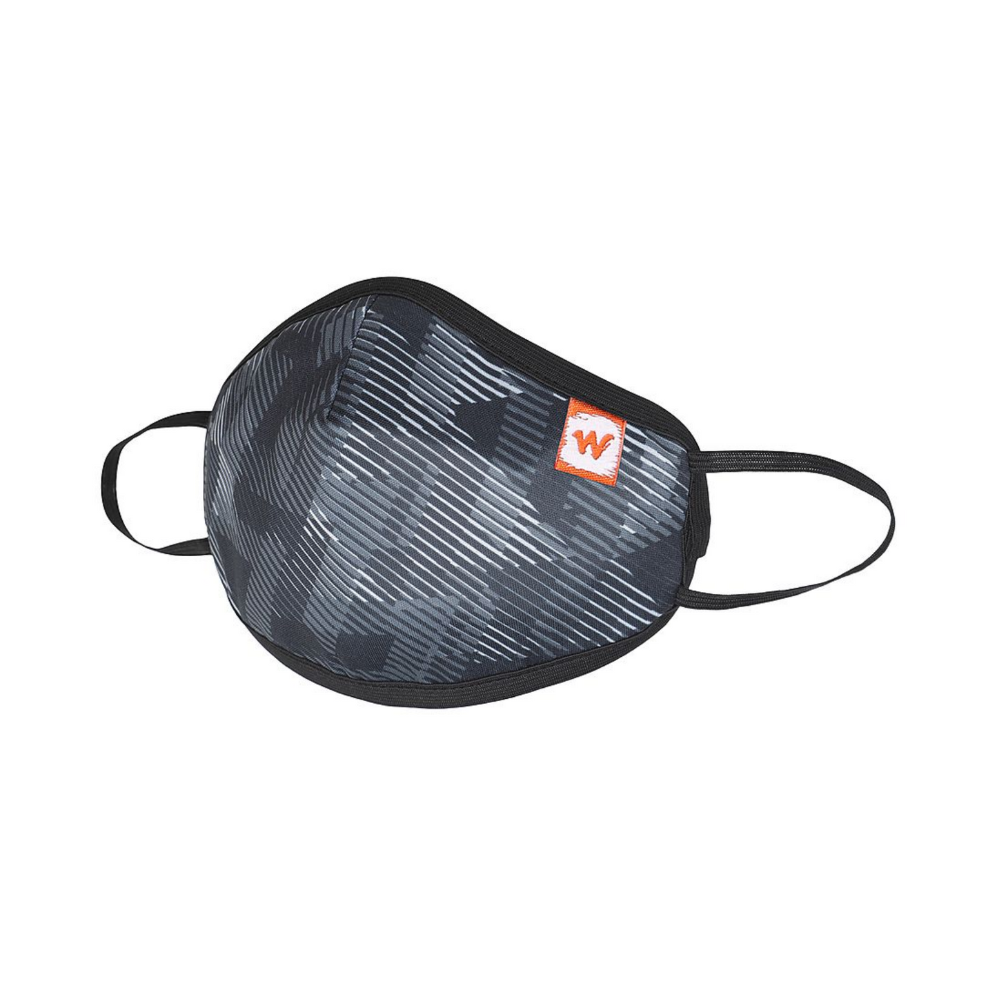 Wildcraft SUPERMASK W95+ Reusable Outdoor Respirator With Neckband - SIZE LARGE- SUBLIMATION TRIZI BLACK (PACK OF 3)
