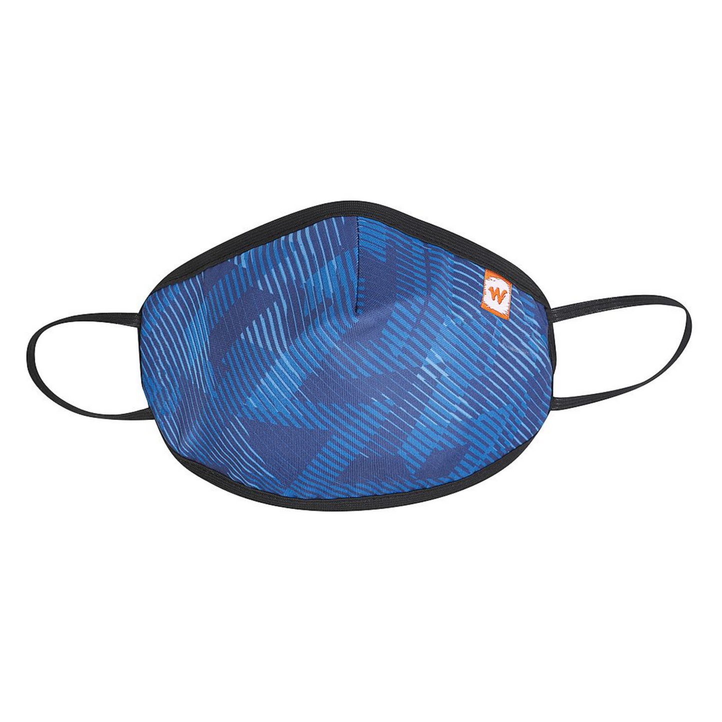 Wildcraft SUPERMASK W95+ Reusable Outdoor Respirator With Neckband - SIZE LARGE - SUBLIMATION TRIZI BLUE (PACK OF 3)